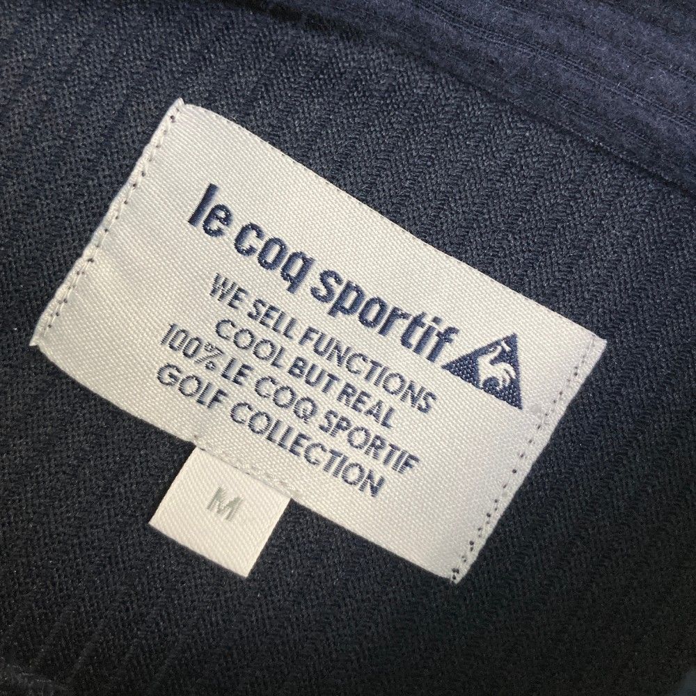 le coq sportif ゴルフ ワンピース M ネイビー le coq sportif golf チェック襟ワンピース -デサントストア