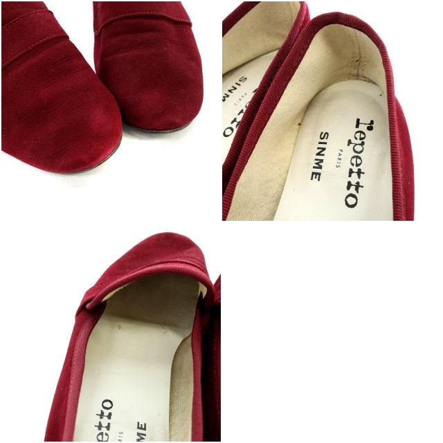 レペット Repetto SINME Loafer Michael ローファー パンプス ローヒール ラウンドトゥ 38 24.0cm 赤 レッド  /YQ ■OS ■SH