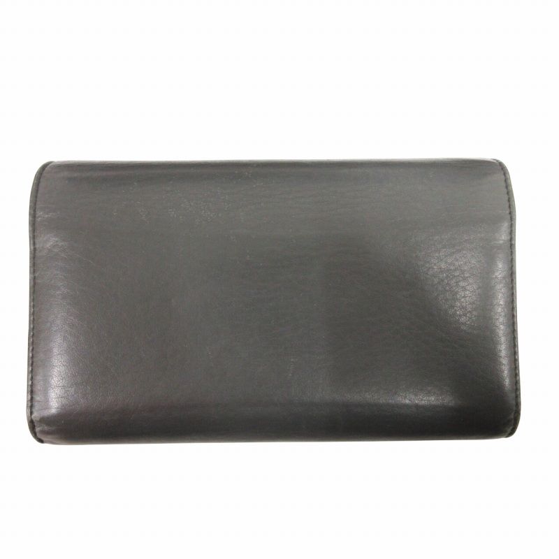 中古】BALENCIAGA バレンシアガ 371661 ペーパーマニー 長財布 グレー 