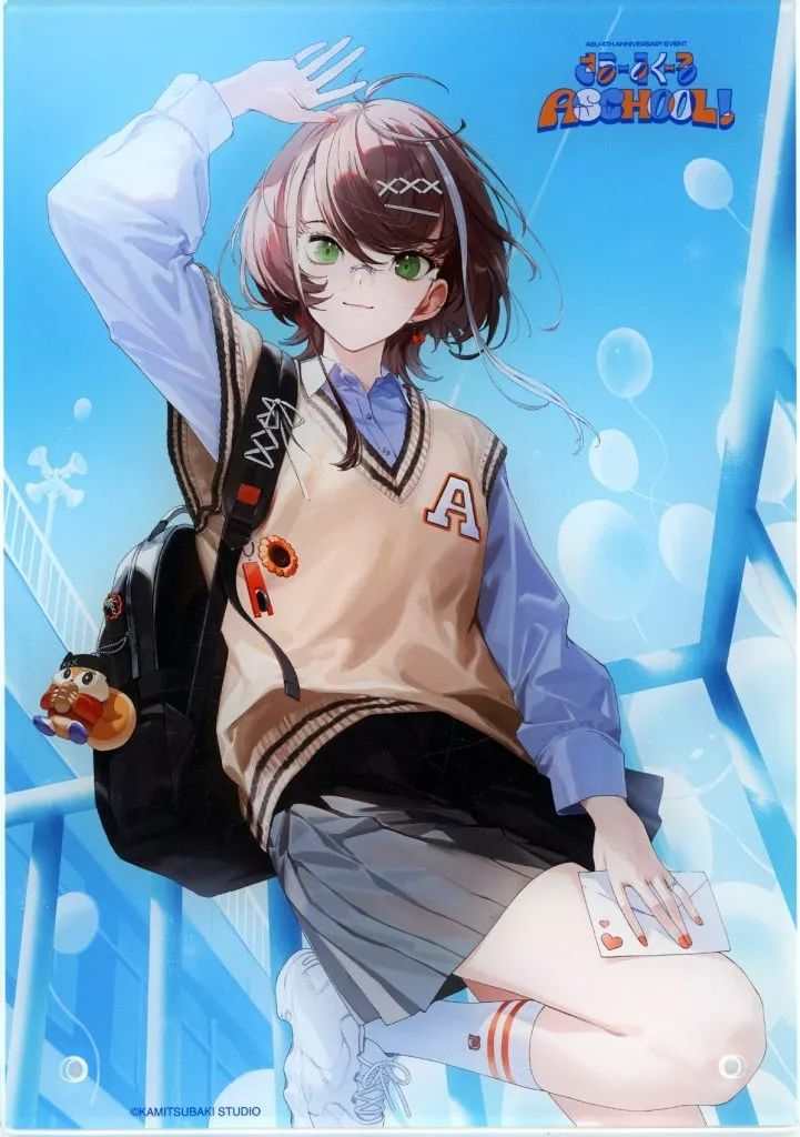 【中古】アクリルスタンド・アクリルパネル 明透 アクリルアートパネル ASCHOOL! ver. 「バーチャルYouTuber KAMITSUBAKI STUDIO 明透 2nd ONE-MAN LIVE BIRTH ＆ 4周年記念イベント さまーすくーる A