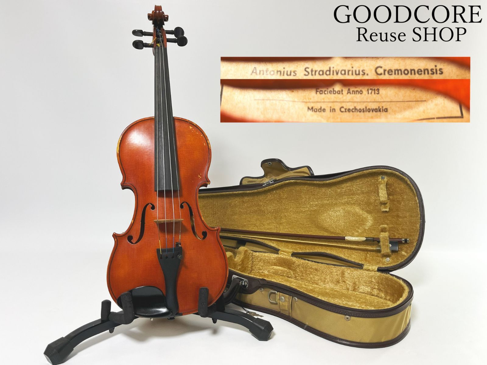 Antonius Stradivarius Cremonensis Copy 3/4 Violin Made In