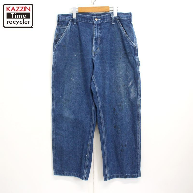 00s Carhartt デニム ワーク ペインターパンツ メンズ Lサイズ相当