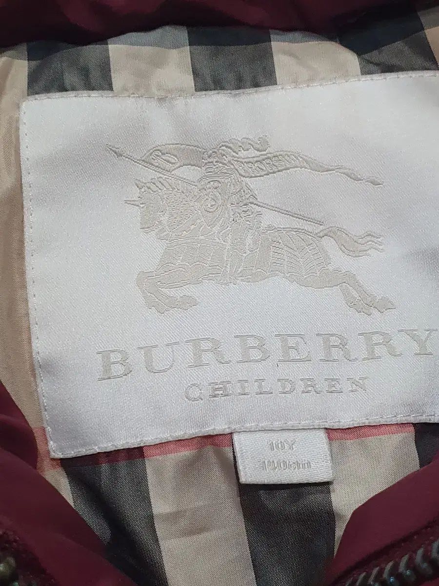 BURBERRY バーバリー 女子児童 フェザーダウン 10Y