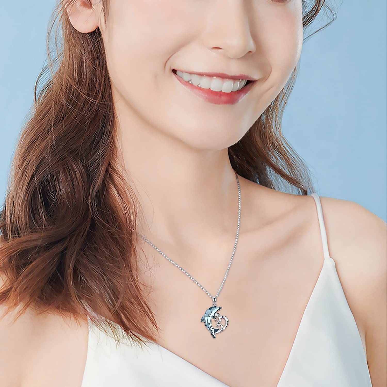 本日のみSALE【ラリマー イルカネックレス母子セットレア品】最終価格絶品 本日のみSALE【ラリマー イルカネックレス母子セットレア品】最終価格絶品