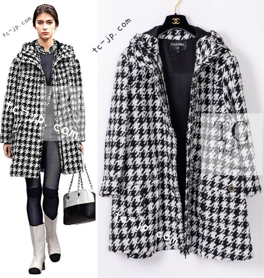 美品　CHANEL　シャネル　ブラック アウター　フード付ジャンパー　L CHANEL シャネル ジャケット 39万 ブラック ブルゾン パーカー
