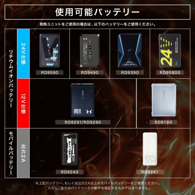 ＋バッテリー RD9580G