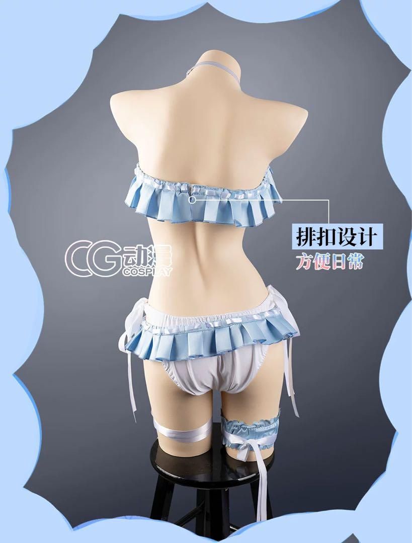 ホロライブ 兎田ぺこら 水着 コスプレ 衣装 CGcosplay製 ウィッグ 付 バーチャルYouTuber Vtuber 兎田ぺこら 水着 全セット コスプレ衣装