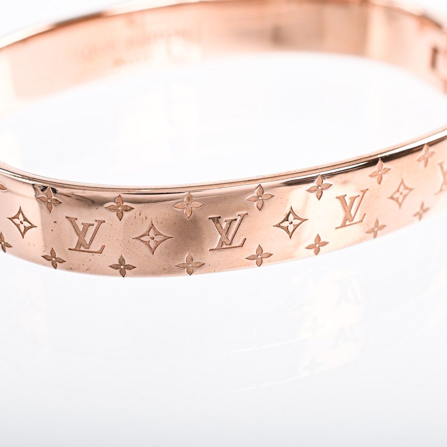 ルイヴィトン ナノグラム カフ バングル ブレスレット モノグラム