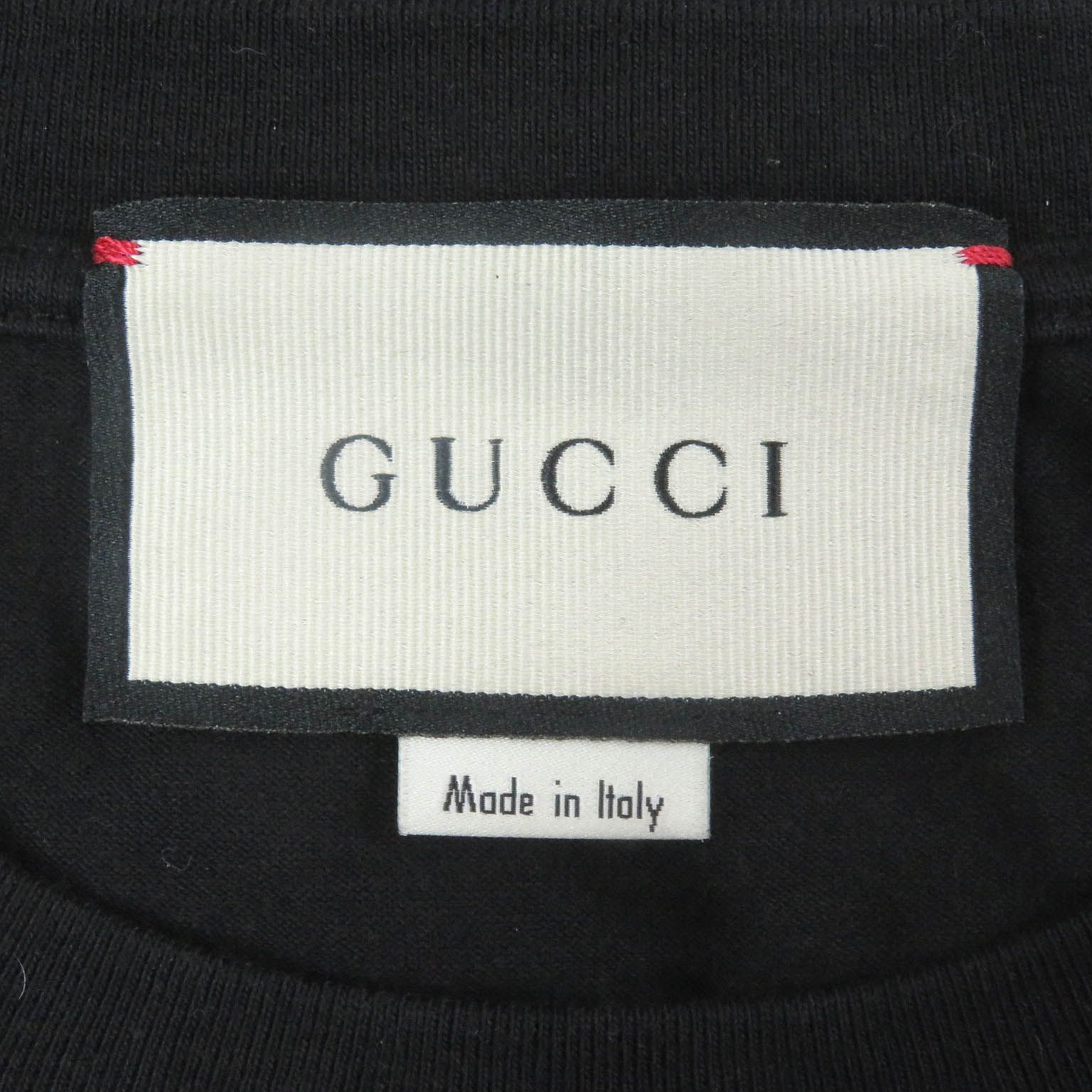 良品□GUCCI グッチ 616036 コットン100% SEXINESS ロゴプリント 