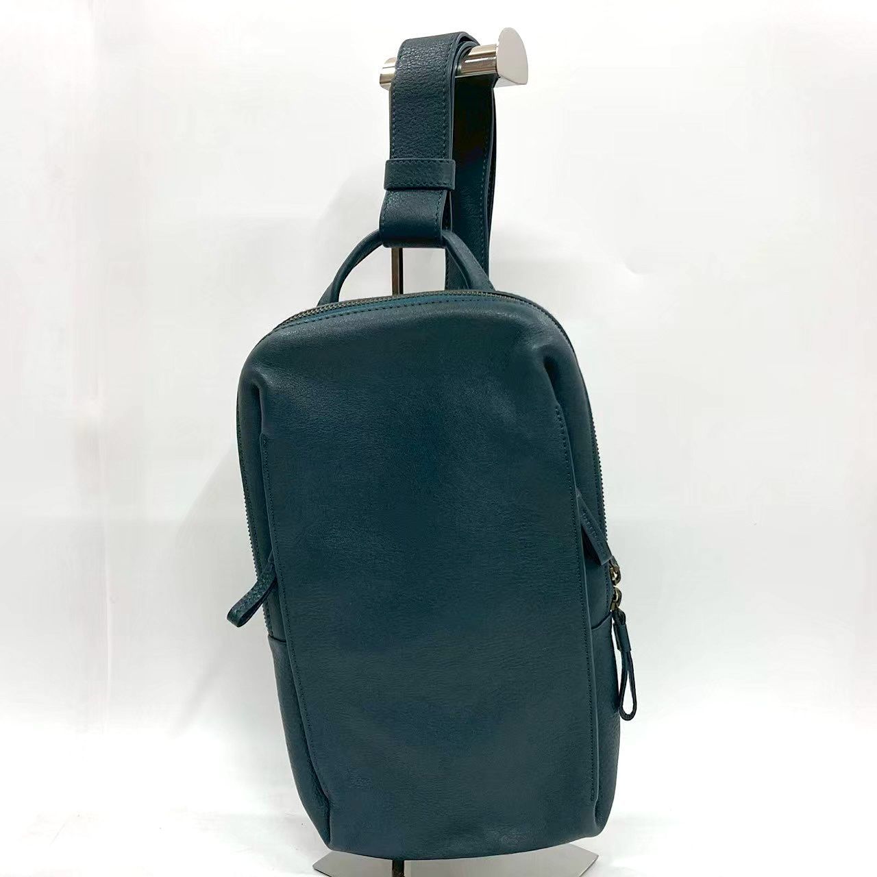 M32 MOTHER HOUSE マザーハウス カゼマトウ クロスバッグ 牛革 シボレザー グリーニッシュブルー ユニセックス 鞄