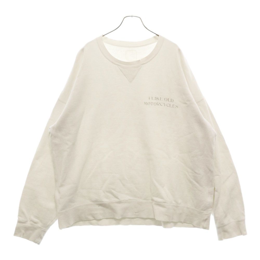 VISVIM (ヴィスヴィム) 22AW JUMBO SB SWEAT L/S ジャンボ クルーネックスウェットトレーナー ホワイト 0122405010002