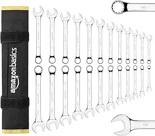 Amazonベーシック コンビネーションレンチセット メートル|SAE 24点セット