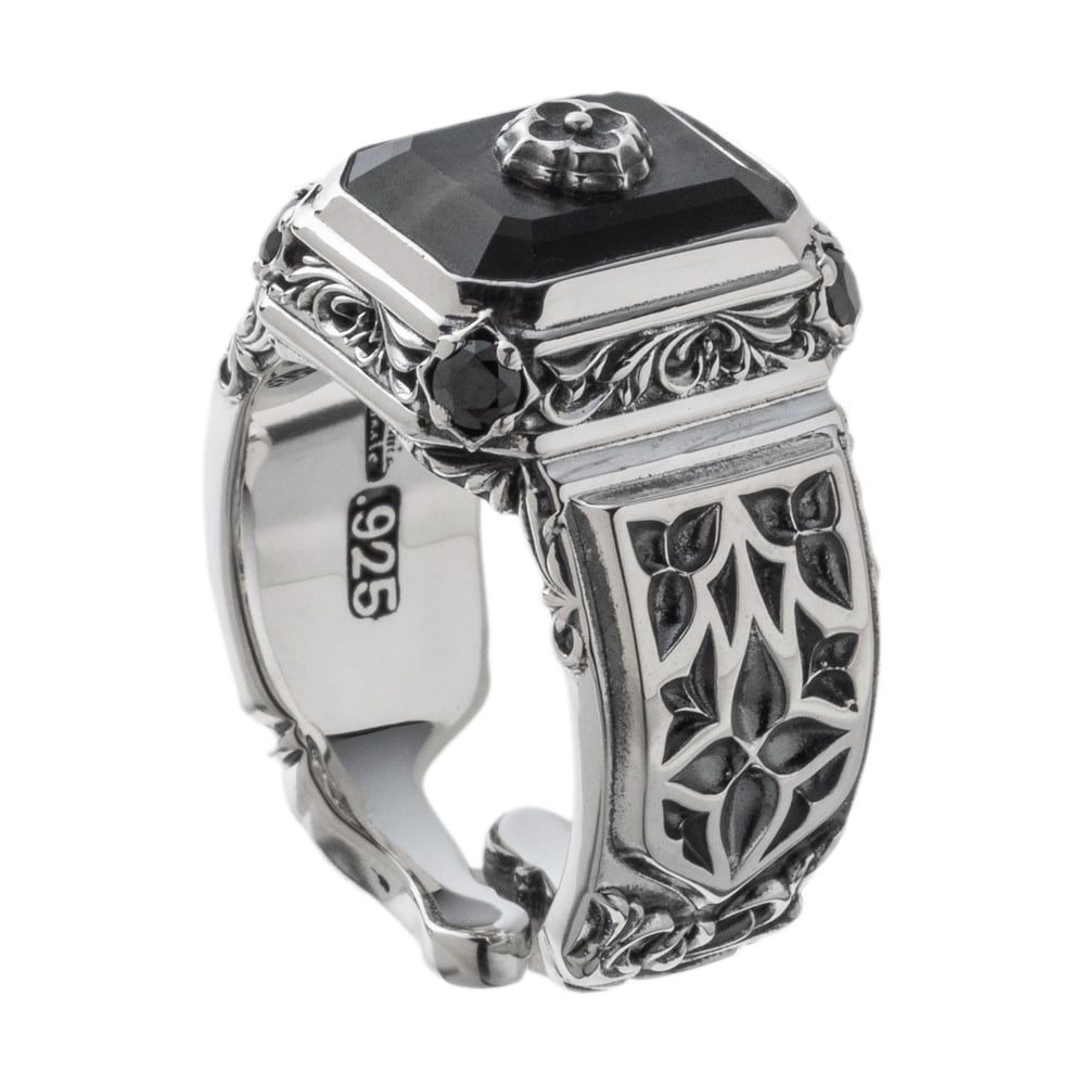 スクエアブルータイガーリング アルテミスクラシック シルバー ジュエリーブランド