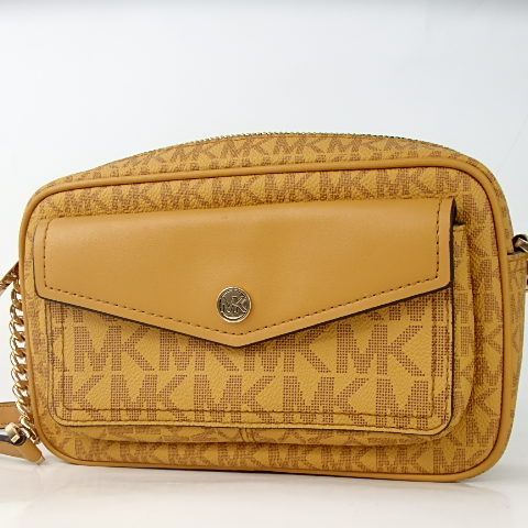 MICHAEL KORS】マイケルコース MK柄 ショルダーバッグ オレンジ
