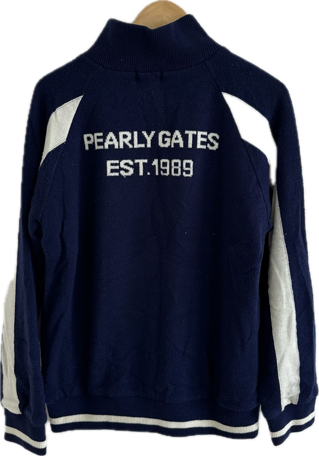 Z1456PEARLY GATESパーリーゲイツ ジップアップニットセーター