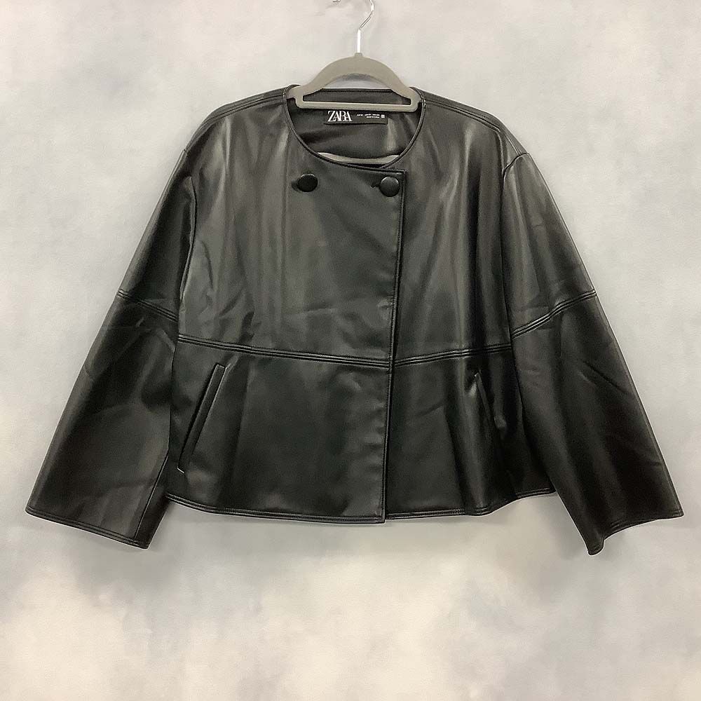 ZARA ザラ　レザージャケット 中古・古着通販】ZARA (ザラ) フェイクレザーライダース