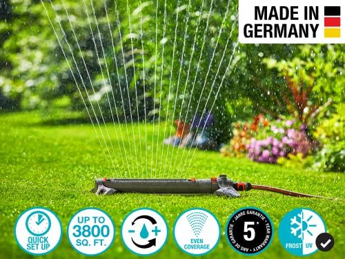 GARDENA(ガルデナ)首振式スプリンクラー AquaZoom L 18714-20 製品保証:最大5年