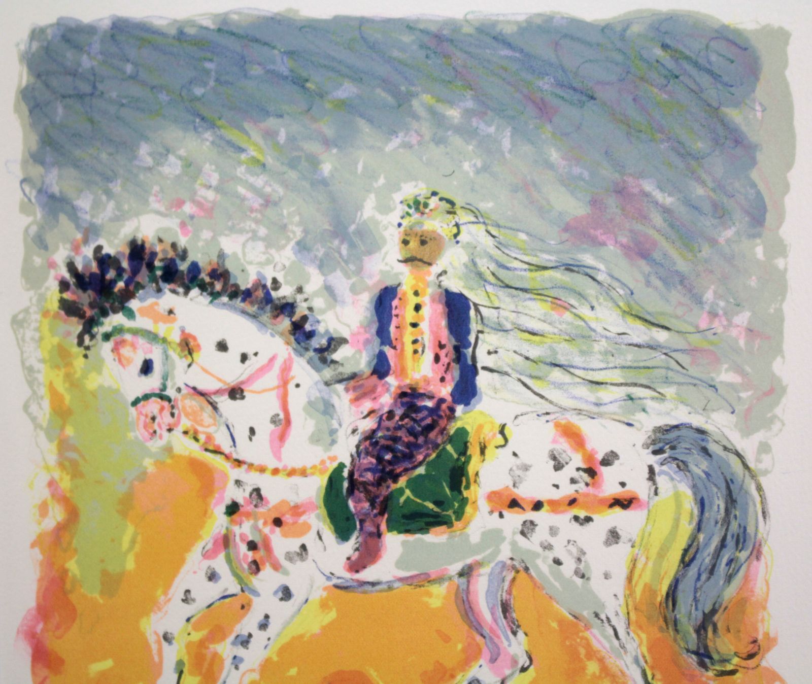 コスティア・テレシコヴィッチ『チュニジアの騎手』リトグラフ【真作保証】 絵画