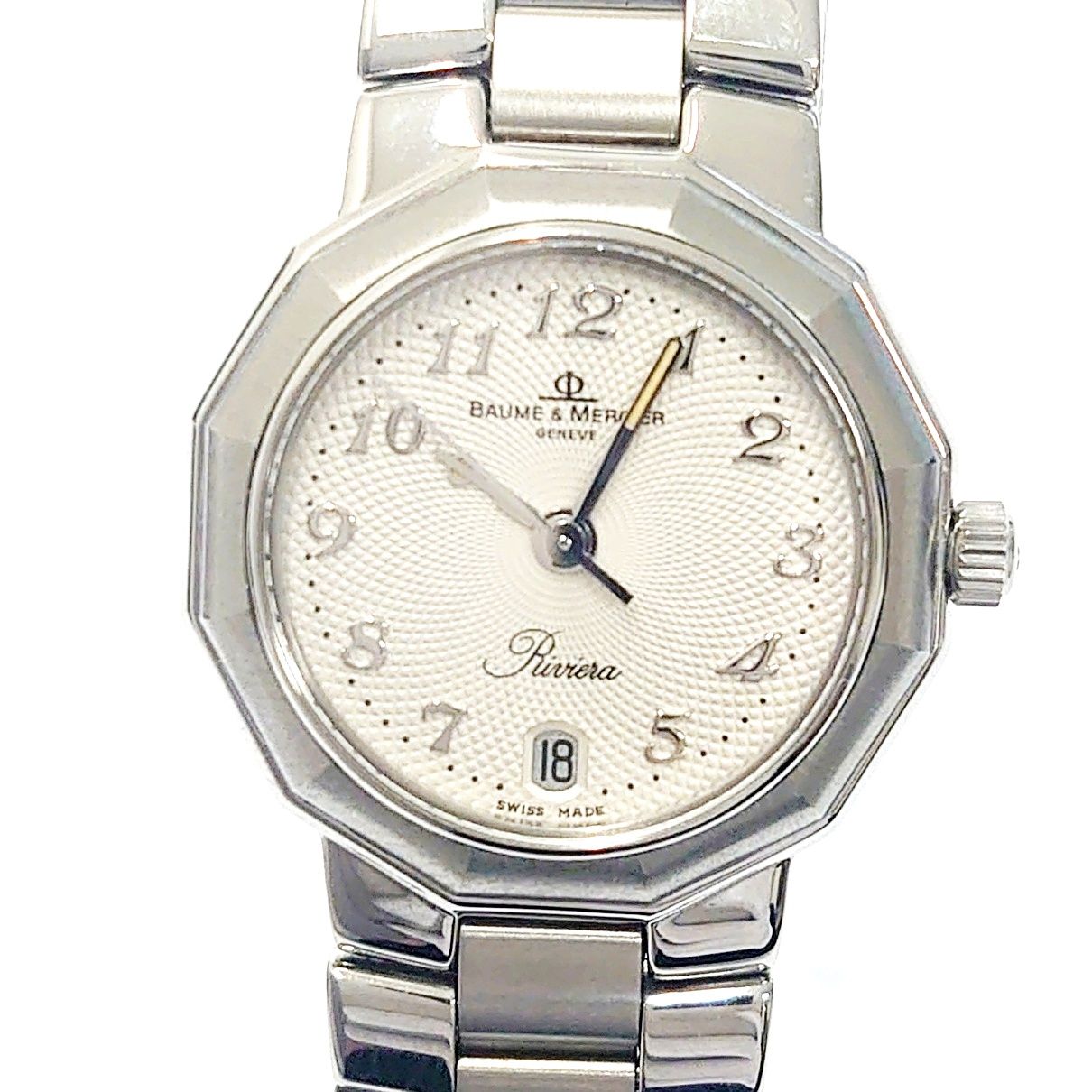 中古】☆良品・箱付き☆ Baume & Mercier ボーム＆メルシェ MV040078 リビエラ SS QZ 146249 腕時計 - メルカリ