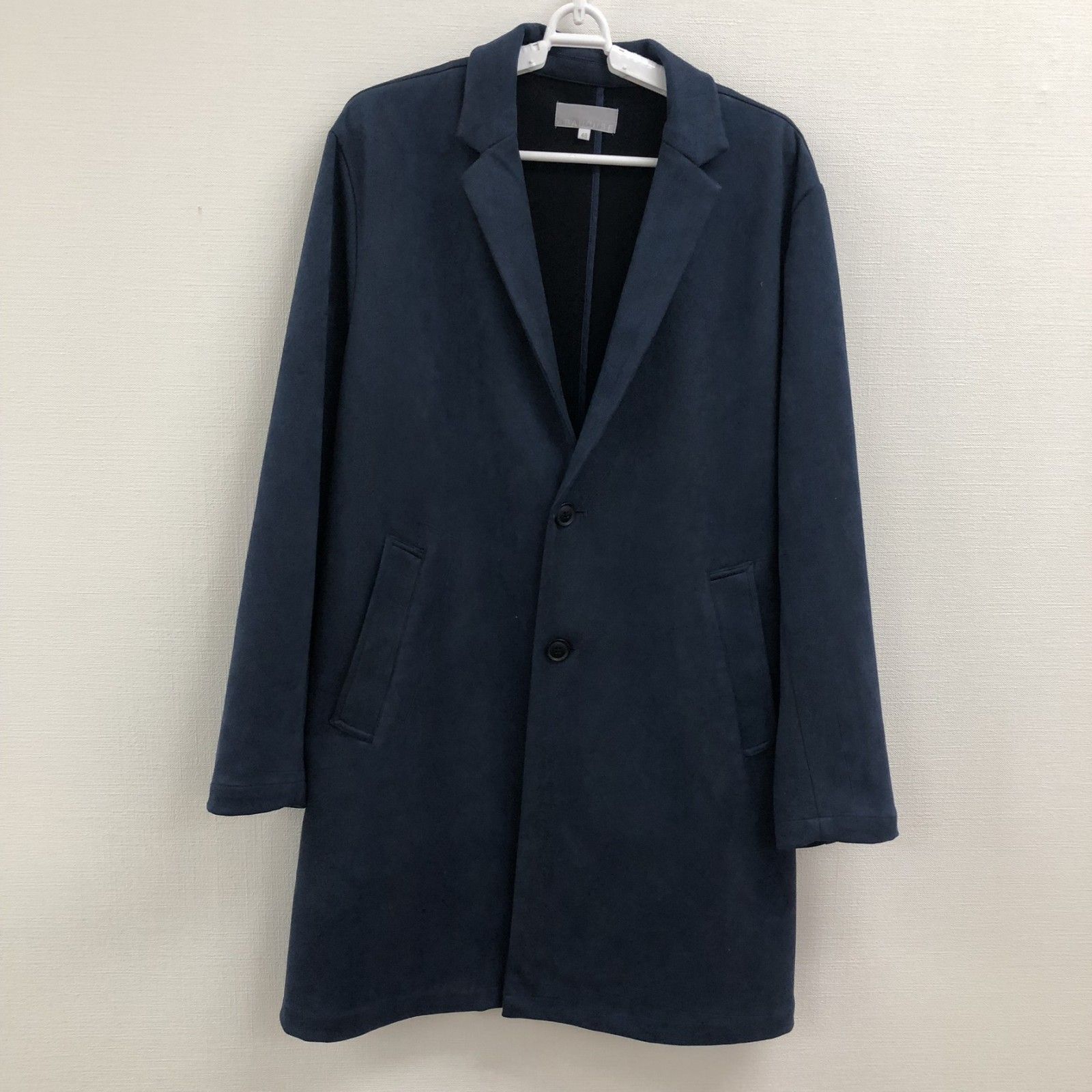 ABAHOUSE】アバハウス 青系 48 ステンカラーコート ロングコート  