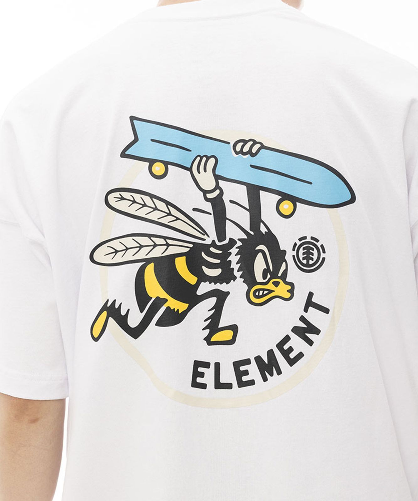 【ムラスポ公式】ELEMENT エレメント メンズ Tシャツ 半袖 バックプリント ビッグシルエット クルーネック BE02A-210