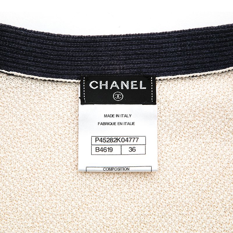 CHANEL シャネル カーディガン バイカラー ニット - メルカリ CHANEL シャネル カーディガン バイカラー ニット - メルカリ