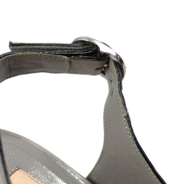 ヴァレンティノ 靴 サンダル 約25cm グレーxベージュ JJS01825 - メルカリ