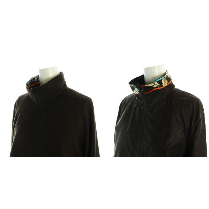 【 レオナールスポーツ 】　黒　ジップアップ　ジャケット　ジャンパー　サイズ42 レオナールスポーツ LEONARD SPORT リバーシブルジャケット ジップ