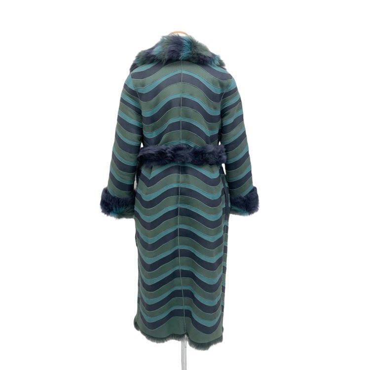 BOTTEGA VENETA ボッテガヴェネタ リバーシブル ムートン コート グリーン系 38 492187VZZHO