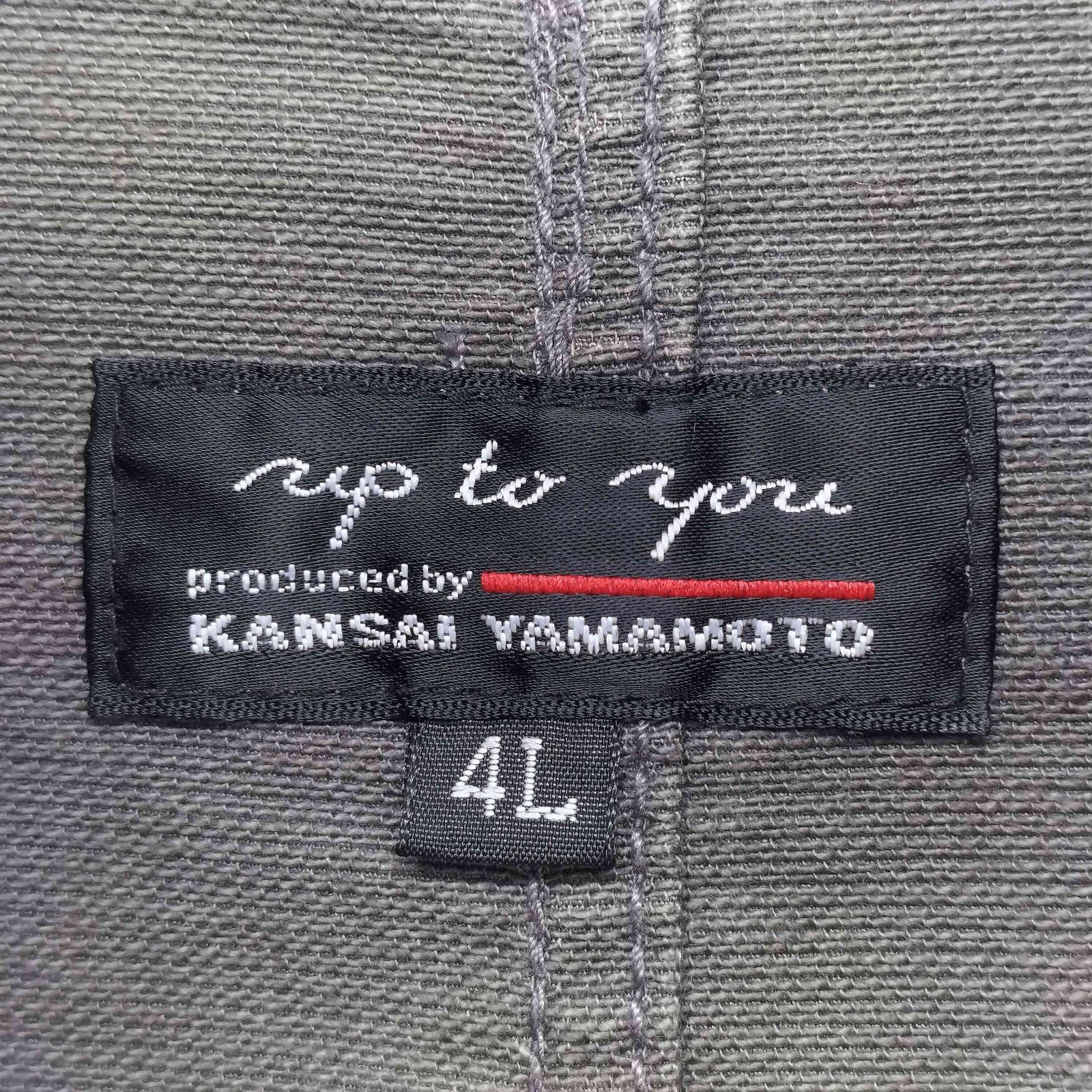 山本寛斎　KANSAI YAMAMOTOノーカラージャケット 1980s Kansai Yamamoto 山本寛斎の1980年代頃のジャケット
