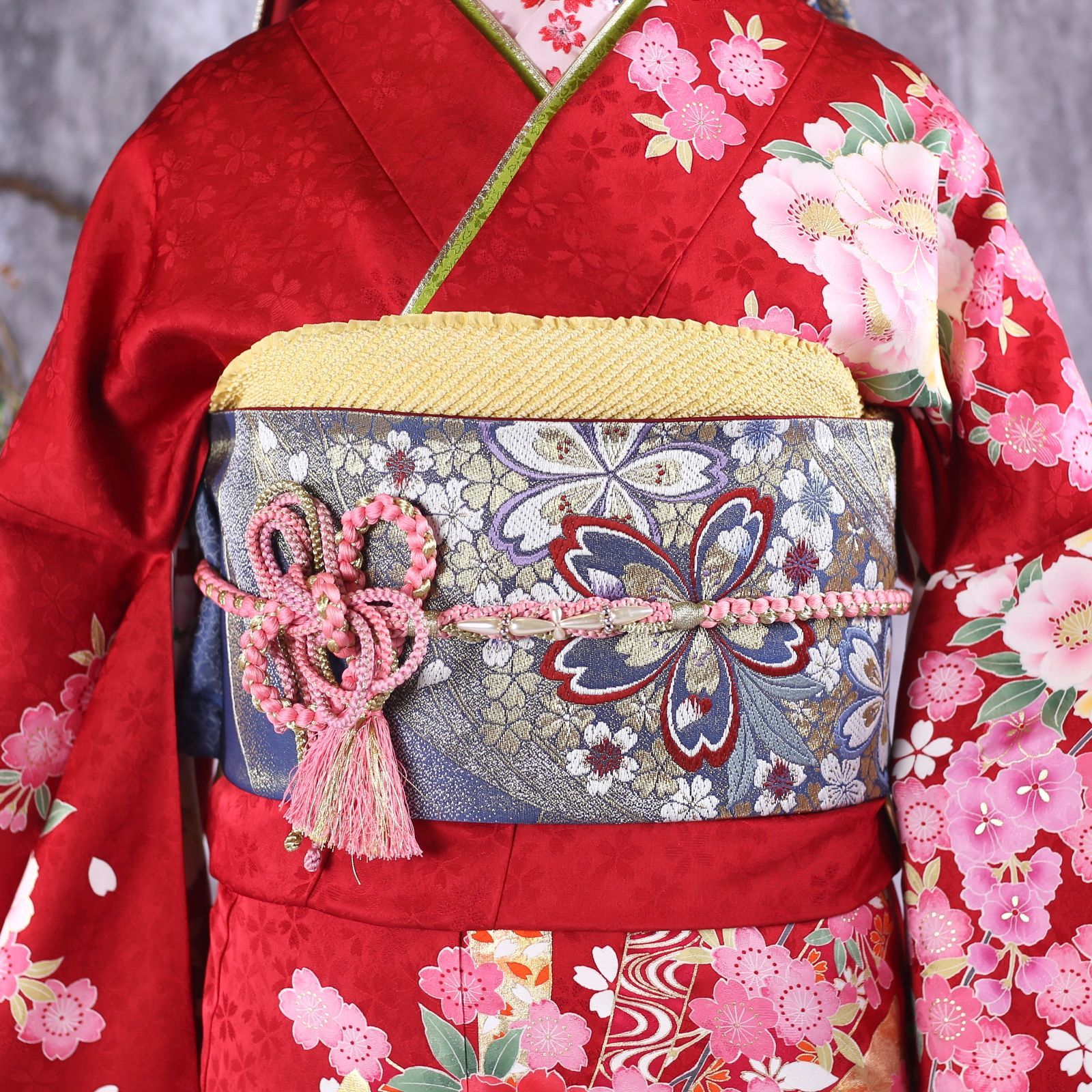 平和屋着物○豪華振袖 草花文 仮絵羽 逸品 未使用 AAAZ3281np 平和