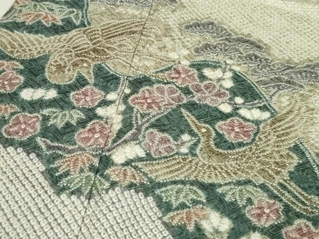 平和屋本店■極上　名門　藤娘きぬたや・総絞り　訪問着　鳳凰吉祥花文　逸品　DZAA4694kh5 平和屋本店□極上 名門 藤娘きぬたや・総絞り 訪問着 鳳凰吉祥花文