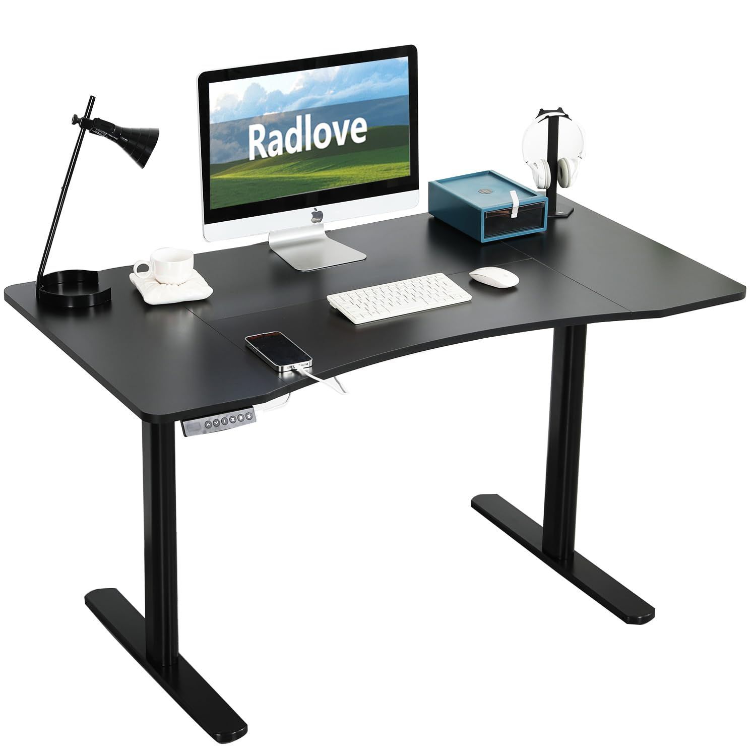 Radlove 昇降デスク (ブラウン, 140*76cm) Amazon.co.jp: Radlove 昇降