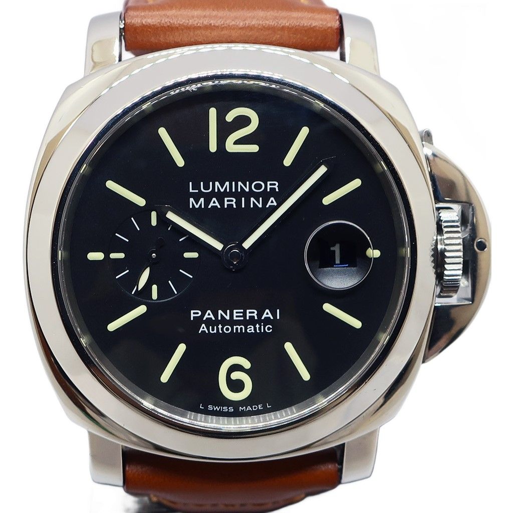 天白】仕上済 PANERAI パネライ ルミノール マリーナ PAM00104 G