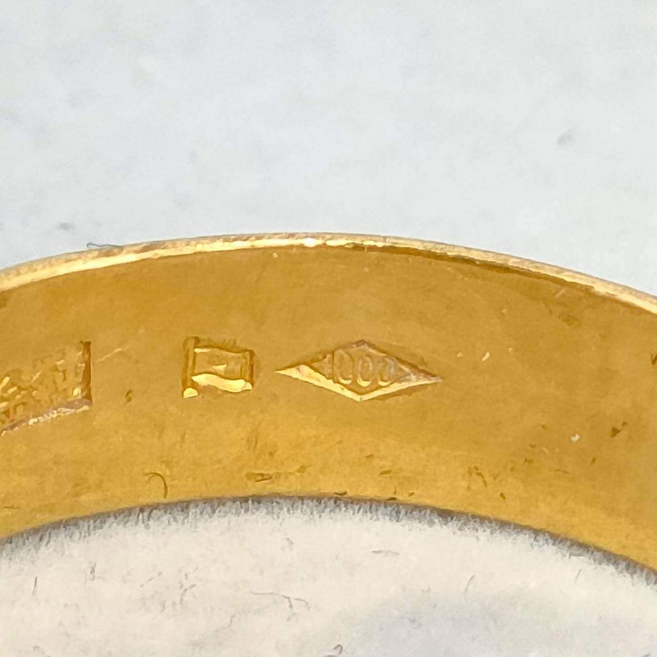 K24 純金 シンプル甲丸リング 造幣局刻印 レディース 7.66g 11号 D290 FORTGASGNV_COM_BR