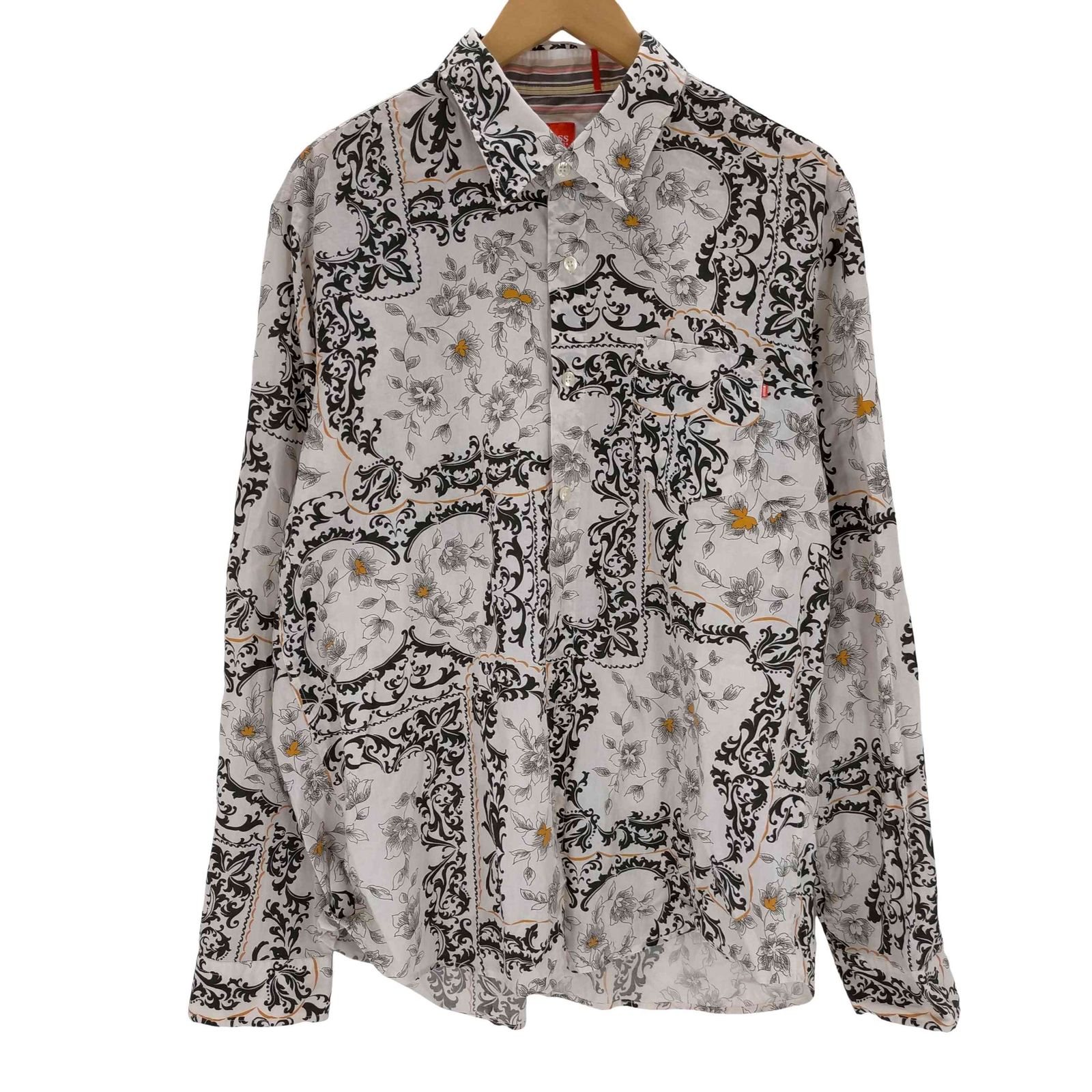 ボスヒューゴボス BOSS HUGO BOSS ペイズリー柄 長袖シャツ メンズ JPN：XL 