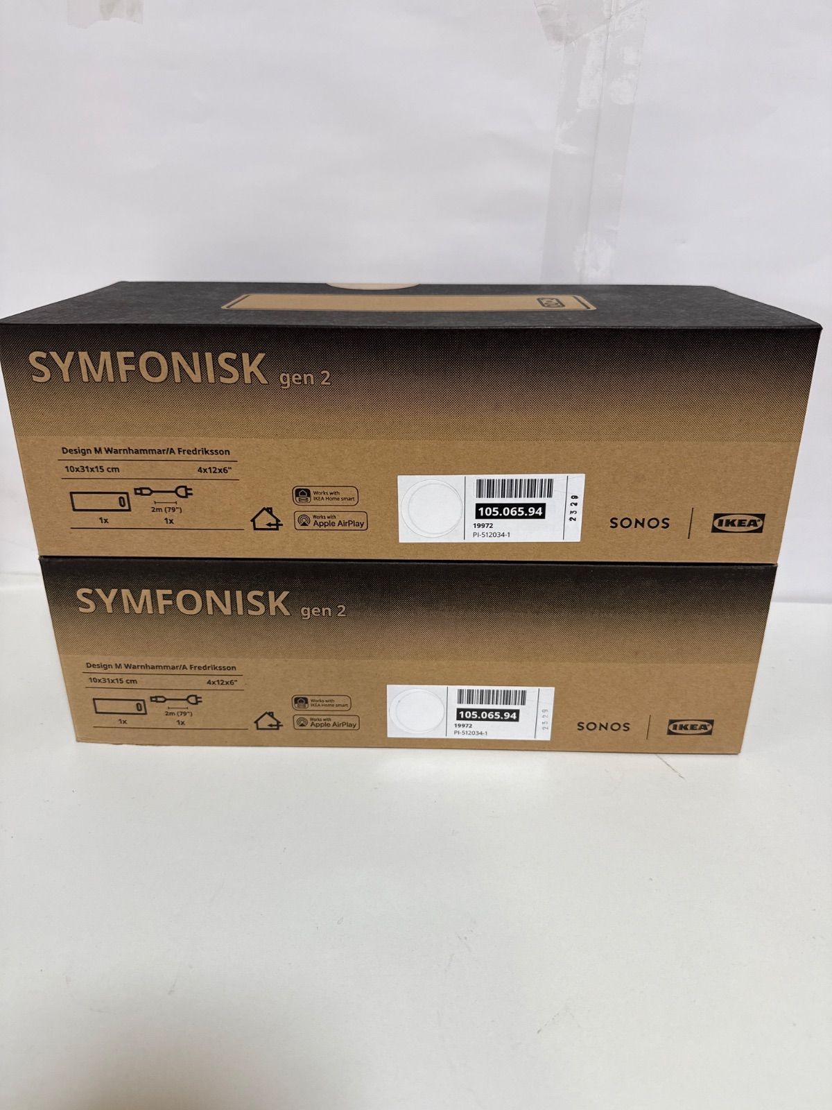 SYMFONISK シンフォニスク ブックシェルフ型WiFiスピーカー ホワイト スマート|第2世代 2個セット