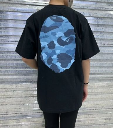 新品 A BATHING APE Sakura Photo Ape Head Tee アベイシングエイプ Tシャツ 黑+白 2枚