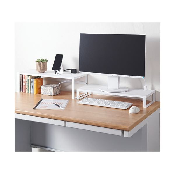 コンセント付モニターラック