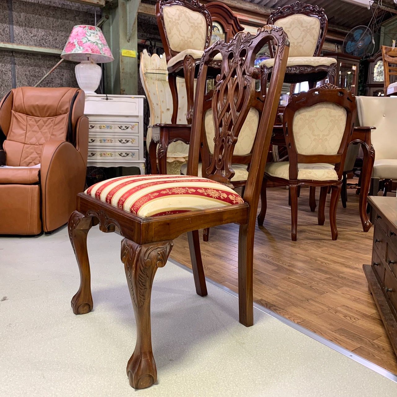 椅子①イギリスアンティーク 大塚家具 ダイニングチェア ダイニング