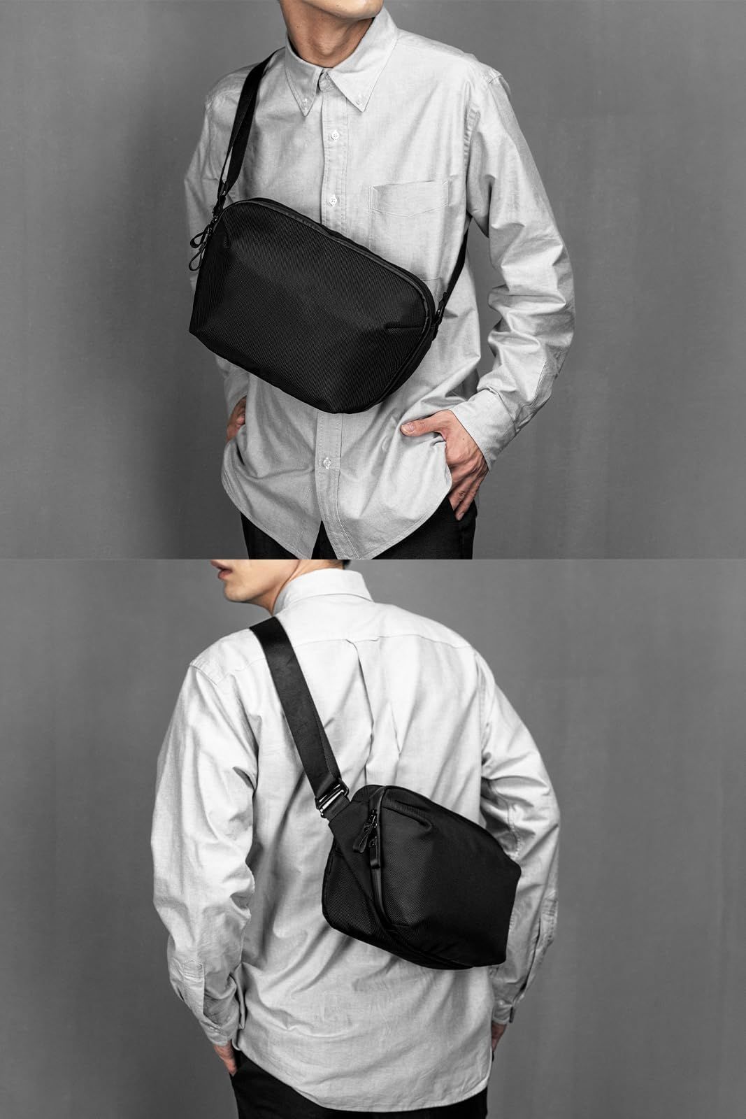 ★人気 [zepirion] シンプル ショルダーバッグ ボディバッグ メンズ zepirion] 無駄を全てなくしたシンプル ショルダーバッグ ボディ