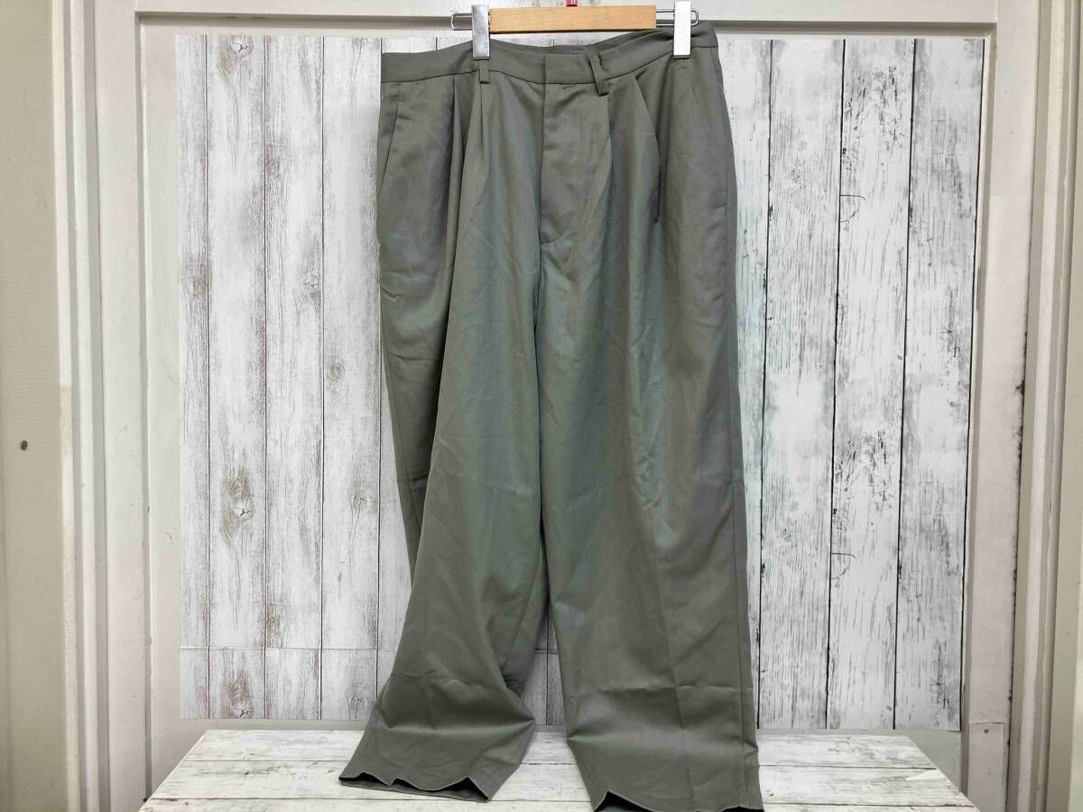 DUlCAMARA|よそいきパンツ|グリーン|スラックス|穴あり