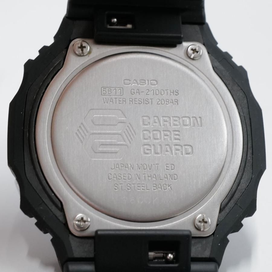 G-SHOCK GA-2100THS CASIO 腕時計 USED美品 アナデジ Throwback 1990s カーボンコアガード 完動品 中古  X5213