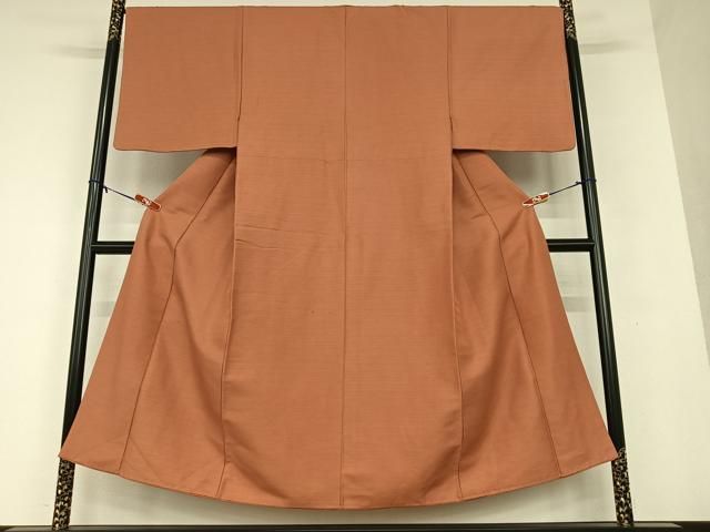 平和屋着物●男性　紬　色無地　銀朱色　正絹　逸品　AAAU8363zg 平和屋着物○男性 紬 色無地 銀朱色 正絹 逸品 AAAU8363zg - メルカリ