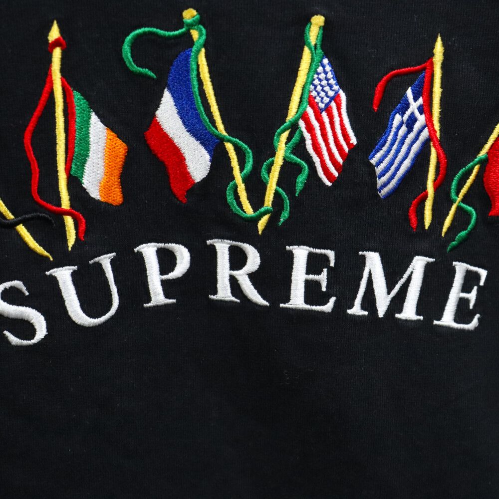 SUPREME (シュプリーム) 19AW FLAGS L/S TOP 国旗刺繍 ロンT 長袖T