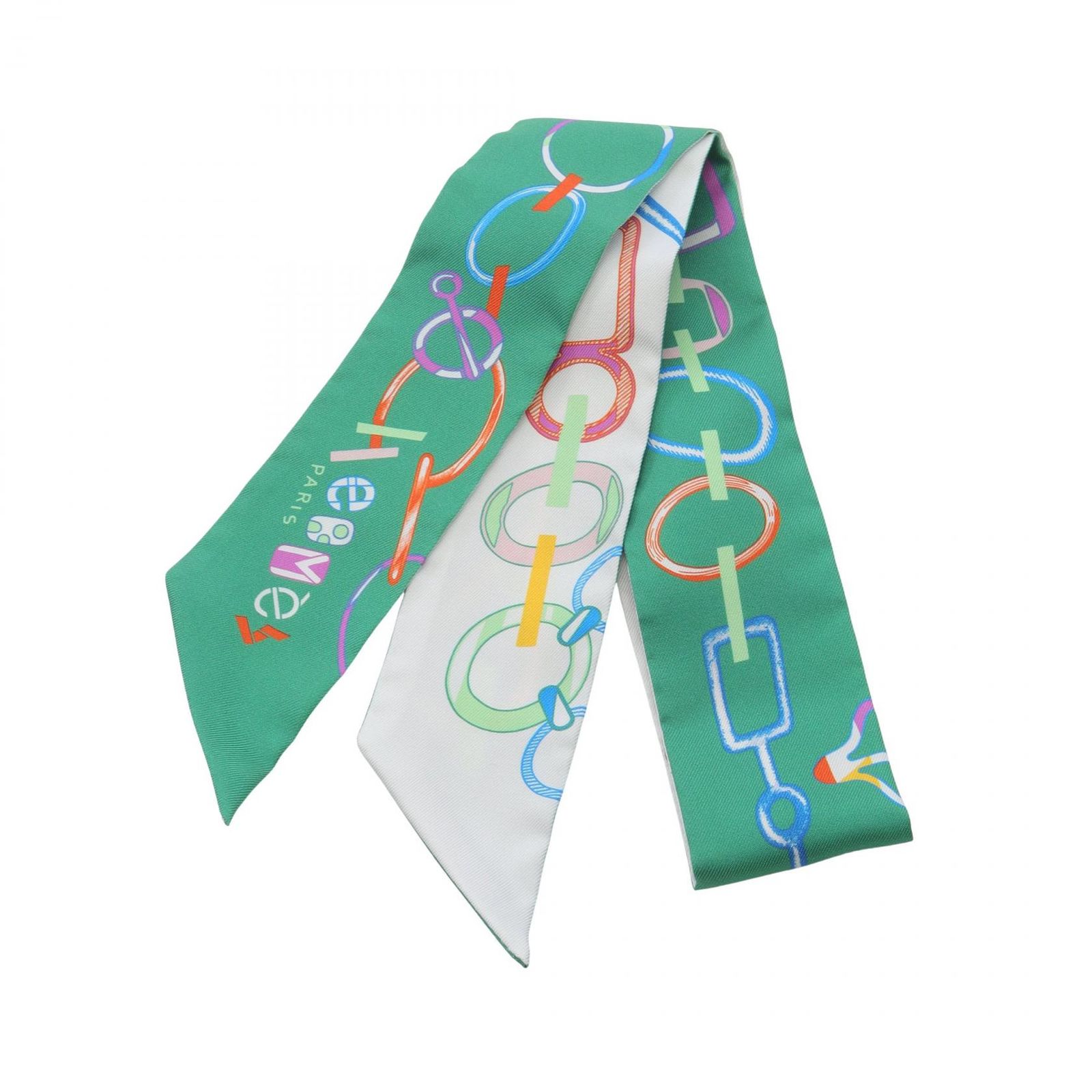 エルメス HERMES スカーフ ツイリー DO RE BOUCLES シルク トゥイリー