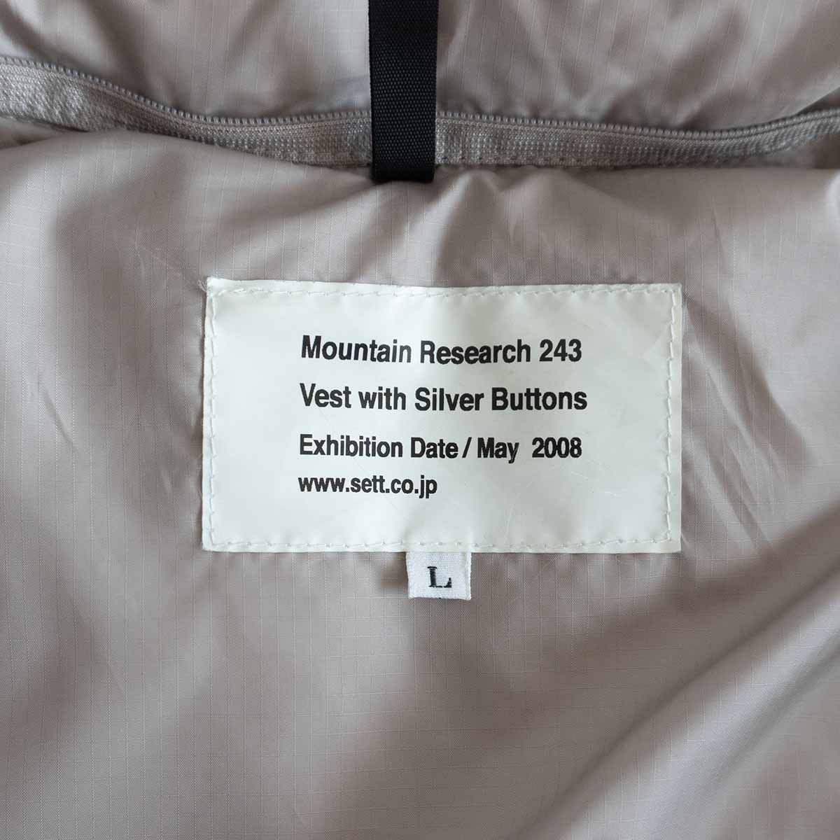 希少】MOUNTAIN RESEARCH【Vest with Concho Buttons Down 希少】MOUNTAIN RESEARCH【Vest with Concho Buttons Down