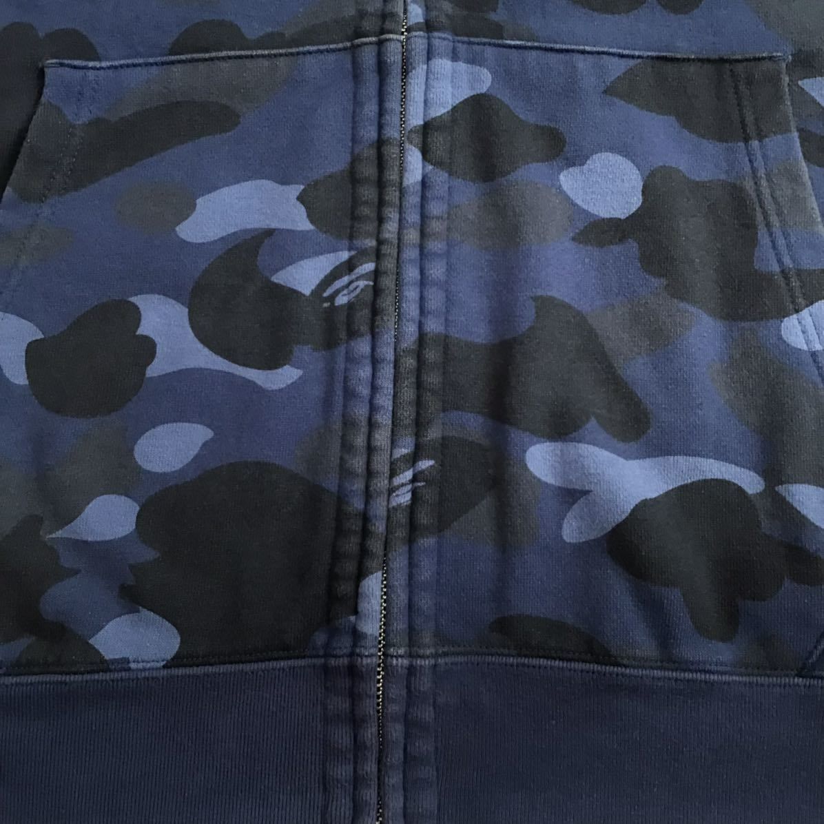☆XL☆ Blue camo ダブル シャーク パーカー Double shark full zip