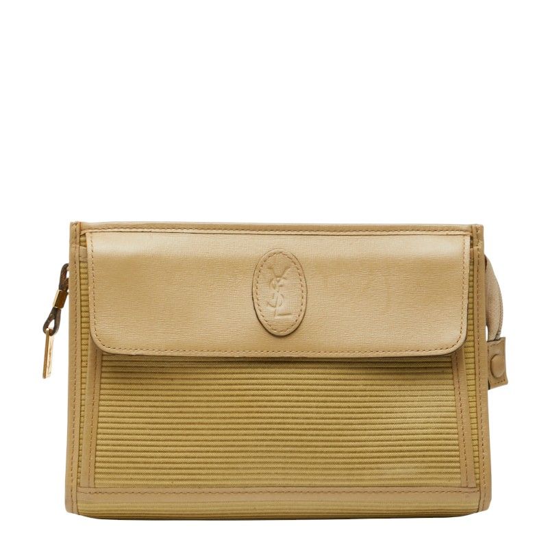 YSL イヴサンローラン セカンドバッグ　クラッチバッグ　キャラメル YSL イヴサンローラン セカンドバッグ クラッチバッグ キャラメル