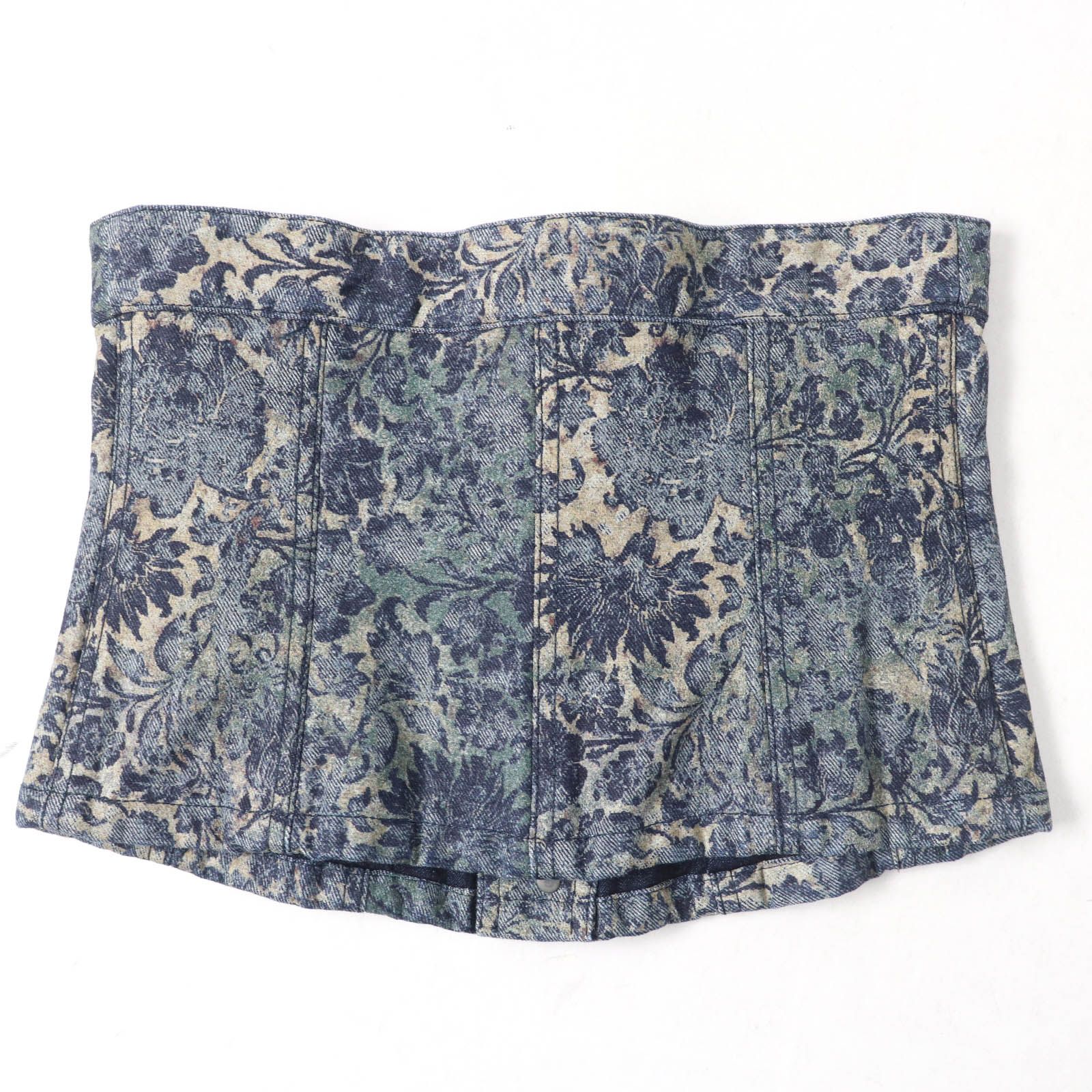 極美品☆Christian Dior クリスチャンディオール 252B23A3568 BEE刺繍 デニム ビスチェ トップス インディゴ 38 正規品 レディース 極美品☆Christian Dior クリスチャンディオール 252B23A3568